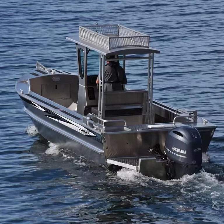 OEM Welded Aluminum Fishing Boat Hull Center Console Sport Yacht for Saltwater Fishing with Outboard Engine